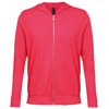 Anvil Triblend Full-Zip Hooded Jacket in heather-red