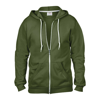 Anvil Full-Zip Hooded Sweatshirt in city-green