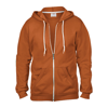 Anvil Full-Zip Hooded Sweatshirt in texas-orange