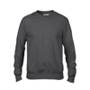 Anvil Crew Neck French Terry Sweatshirt in heather-dark-grey
