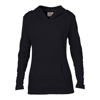 Anvil Women'S Hooded French Terry in black