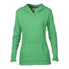 Anvil Women'S Hooded French Terry in heather-green
