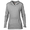 Anvil Women'S Hooded French Terry in heather-grey