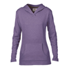 Anvil Women'S Hooded French Terry in heather-purple