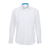 Men'S White Roll-Up Sleeve Shirt (Nm521W) in white-peacock
