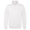 B&C Id.004 ¼ Zip Sweatshirt in white