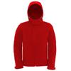 B&C Hooded Softshell /Men in red