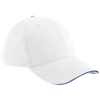Athleisure 6-Panel Cap in white-brightroyal