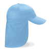 Junior Legionnaire-Style Cap in sky-blue