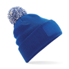 Snowstar Printers Beanie in brightroyal-offwhite