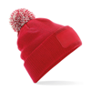 Snowstar Printers Beanie in classicred-offwhite
