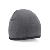 Two-Tone Pull On Beanie in graphitegrey-black