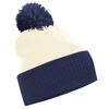 Snowstar Two-Tone Beanie in offwhite-frenchnavy