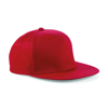 5-Panel Snapback Rapper Cap in classic-red