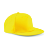 5-Panel Snapback Rapper Cap in yellow