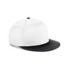 Youth Size Snapback in white-black