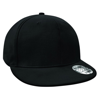 Pro-Stretch Flat Peak Cap in black