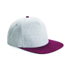 Jersey Snapback in heathergrey-burgundy