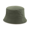 Reversible Bucket Hat in olivegreen-stone