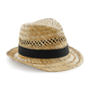 Straw Summer Trilby in natural