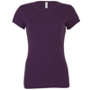 Baby Rib Short Sleeve Crew Neck T-Shirt in purple