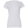 Baby Rib Short Sleeve Crew Neck T-Shirt in white