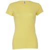 Baby Rib Short Sleeve Crew Neck T-Shirt in yellow