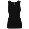 Baby Rib Tank Top in black