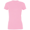 Sheer Mini Rib Crew Neck T-Shirt in pink