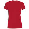 Sheer Mini Rib Crew Neck T-Shirt in red