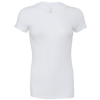 Sheer Mini Rib Crew Neck T-Shirt in white