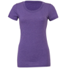 Triblend Crew Neck T-Shirt in purple-triblend