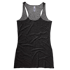 Triblend Racerback Tank Top in charcoalblacktriblend