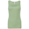 Sheer Rib Tank Top in moss-green