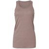 Flowy Racerback Tank Top in pebble-brown