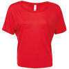 Flowy Open-Back T-Shirt in red