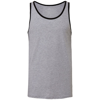 Unisex Jersey Tank Top in athleticheather-black