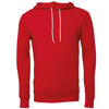 Unisex Polycotton Fleece Pullover Hoodie in red