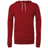 Unisex Polycotton Fleece Pullover Hoodie in redmarblefleece