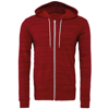 Unisex Polycotton Fleece Full Zip Hoodie in red-marble-fleece