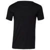 Jersey Raw Neck Tee in black