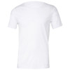 Jersey Raw Neck Tee in white