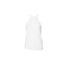 Women'S Flowy High Neck Tank in white