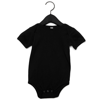 Baby Jersey Short Sleeve Onesie in black