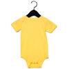 Baby Jersey Short Sleeve Onesie in yellow