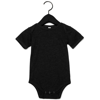 Baby Triblend Short Sleeve Onesie in charcoal-black-triblend