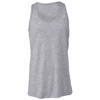 Youth Flowy Racerback Tank in athletic-heather