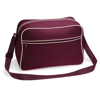 Retro Shoulder Bag in burgundy-sand