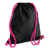 Icon Gymsac in black-fuchsia