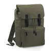 Vintage Laptop Backpack in olivegreen-black